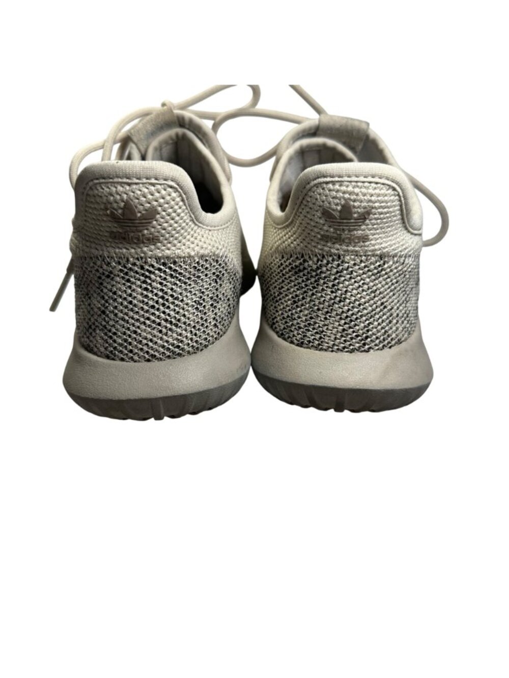 Adidas Tubular Beige/Gray Knit Running Shoes Size Mens 4.5 Ladies 6.5 Athletic - Picture 6 of 15